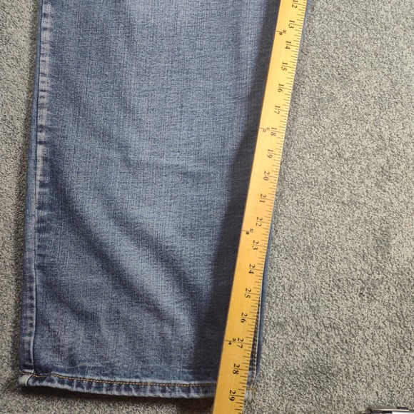 Axe & Crown Jeans Mens Size 48x32 Light Wash Denim Blue Relaxed Fit Distressed - Picture 14 of 16